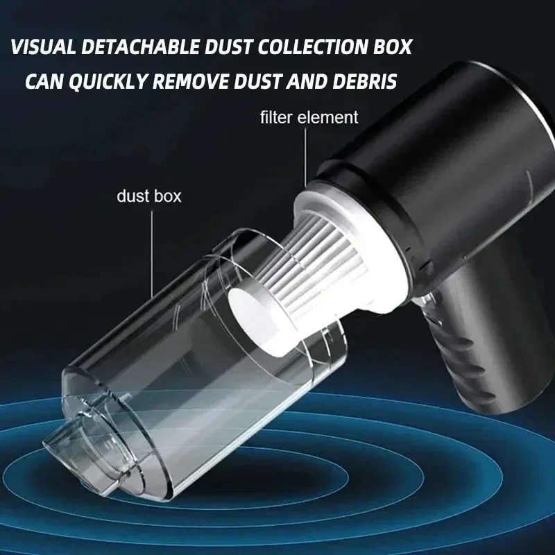 Wireless Vacuum Cleaner Portable Dual Use for Car and Home High Power Cleaner