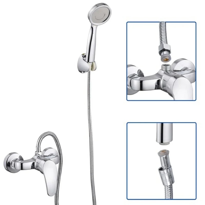 Stainless Steel Shower Hose Extension Tube Water Pipe for Bathroom