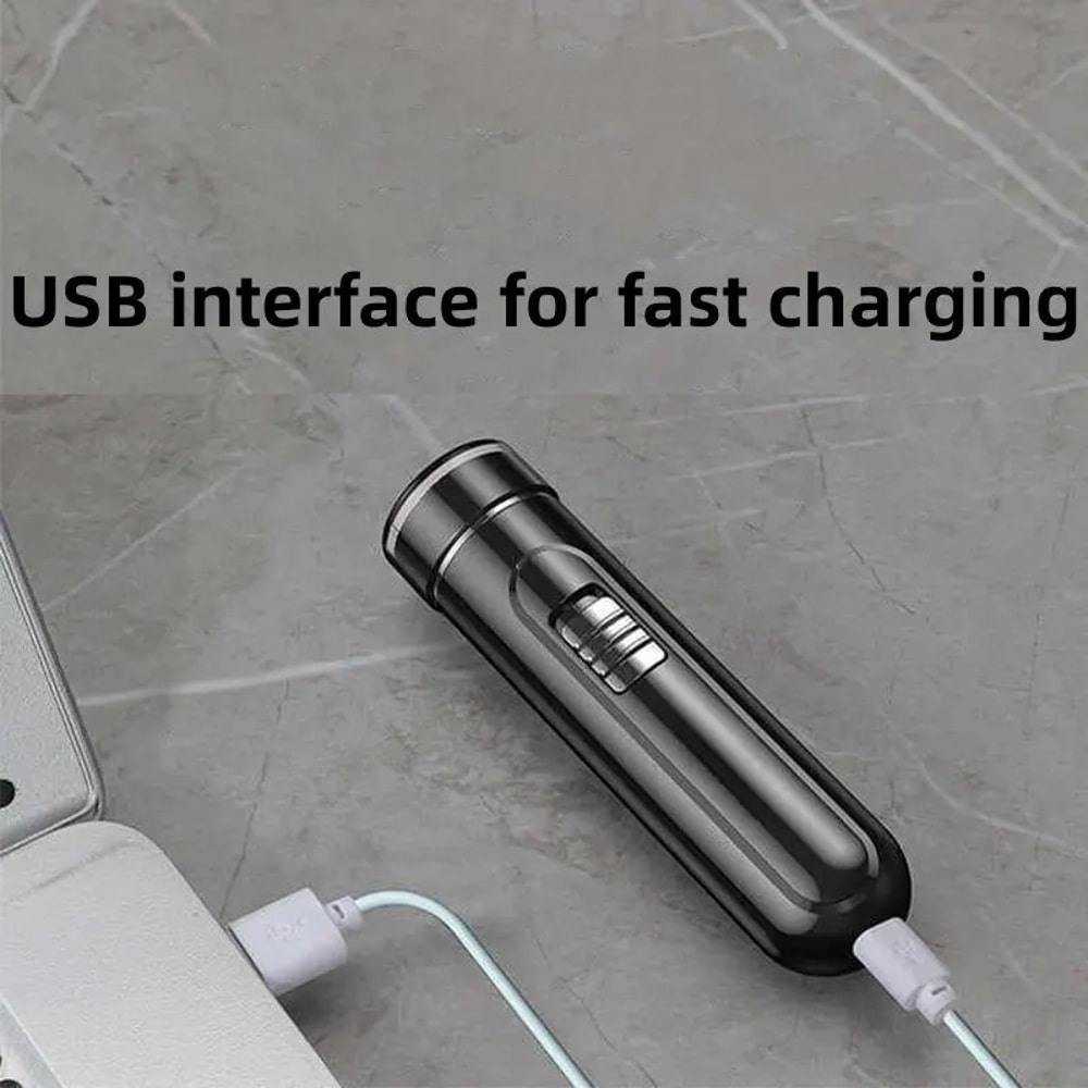 USB Rechargeable Electric Razor For Men Wet Dry Easy OneButton Use 2
