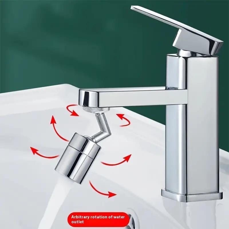 Universal Faucet Extender Adapter, Rotating Faucet Bubbler Nozzle for Kitchen and Bathroom Use