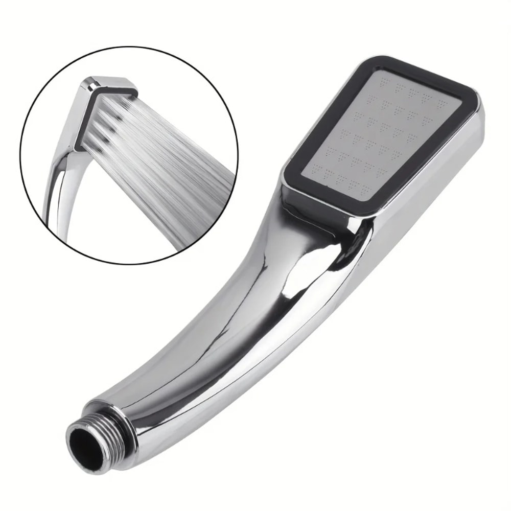 High Pressure Rainfall Shower Head Water Saving Chrome Nozzle Square Bathroom Accessories