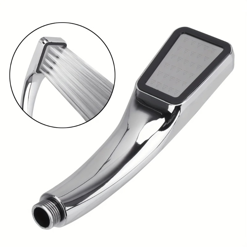 High Pressure Rainfall Shower Head Water Saving Chrome Nozzle Square Bathroom Accessories