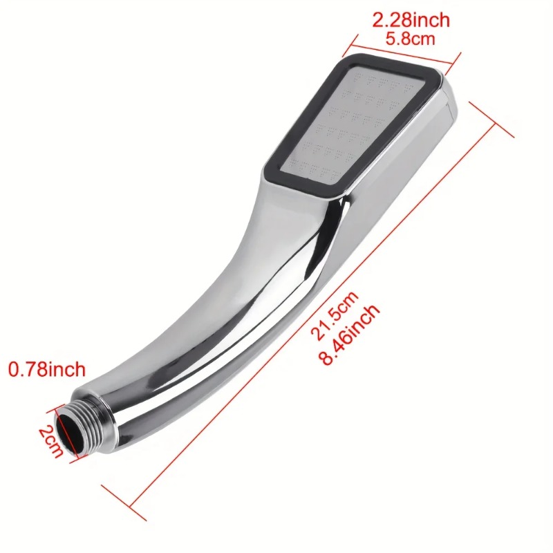 High Pressure Rainfall Shower Head Water Saving Chrome Nozzle Square Bathroom Accessories