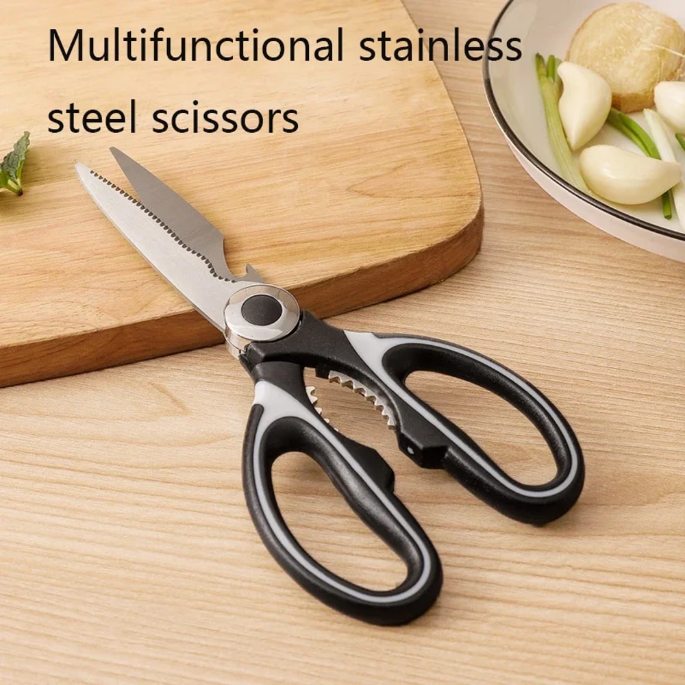 Stainless Steel Household Kitchen Scissors for Cutting Chicken Bones Fish Vegetables and Tools