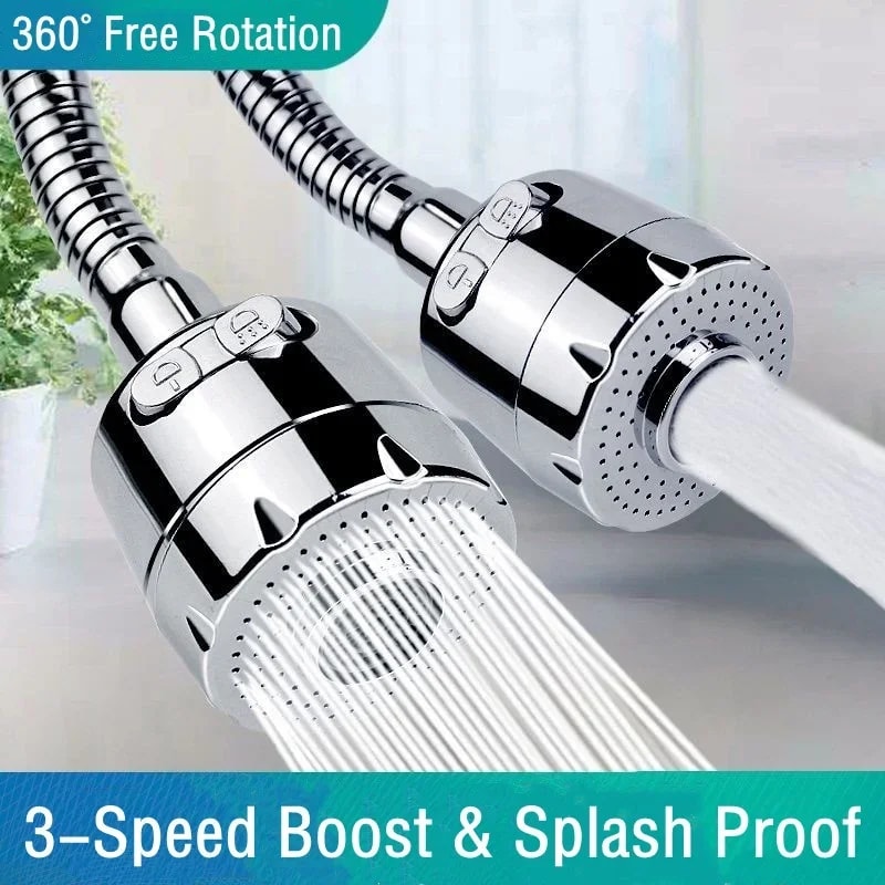Universal Kitchen Gadgets With Modes Sink Faucet Rotation Water Saving Filter Extension Tube 1