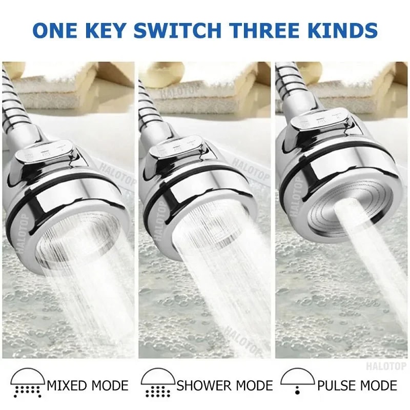 Universal Kitchen Gadgets With Modes Sink Faucet Rotation Water Saving Filter Extension Tube 2