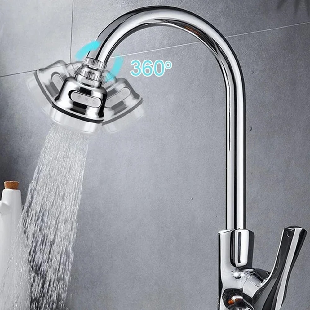 Universal Kitchen Gadgets With Modes Sink Faucet Rotation Water Saving Filter Extension Tube 0