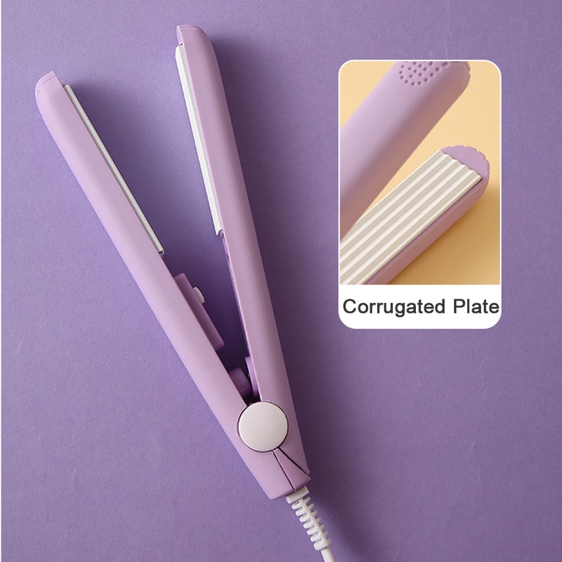 Pro Mini Hair Curler, Electric Hair Crimper with Corrugated Plate, Fluffy Splint Flat Iron for All Hair Types