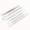 Stainless Steel Dental Tools Kit for Oral Cleaning Tartar Removal Flossing Care Mirror Easy to Clean