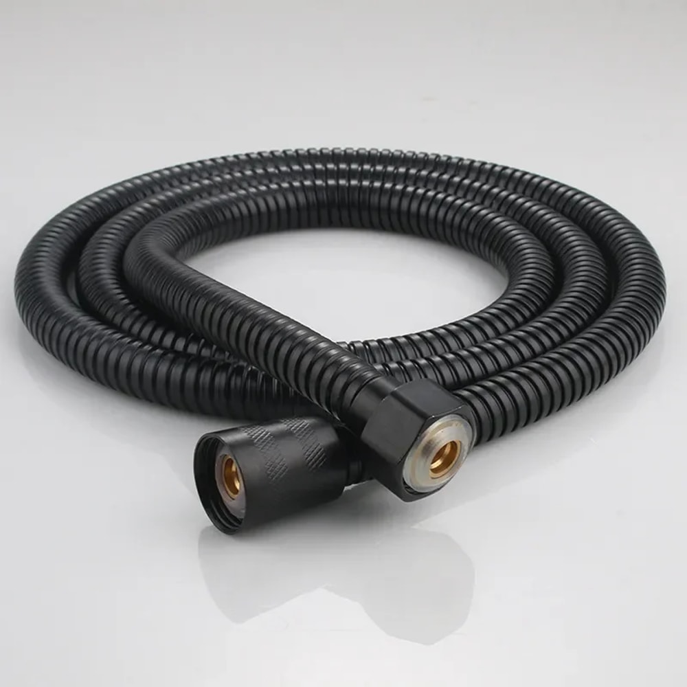 Stainless Steel Black Hose Extension Pipe for Bathroom Shower and Water Pipe