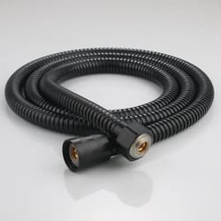 stainless steel black hose extension pipe for bathroom shower and water pipe