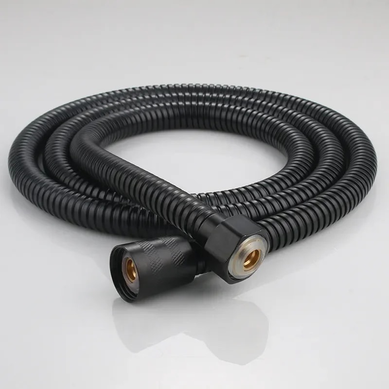 Stainless Steel Black Hose Extension Pipe for Bathroom Shower and Water Pipe