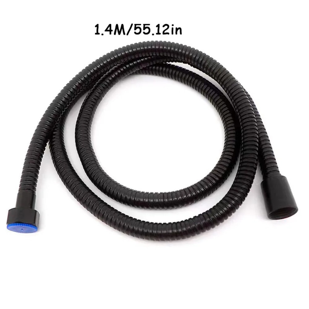Stainless Steel Black Hose Extension Pipe for Bathroom Shower and Water Pipe