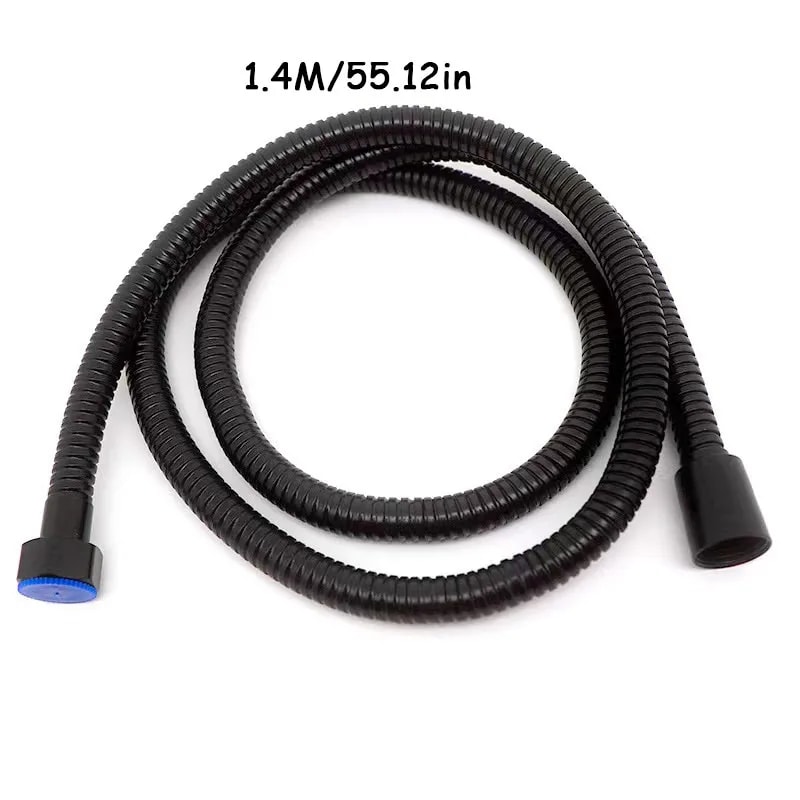 Stainless Steel Black Hose Extension Pipe for Bathroom Shower and Water Pipe