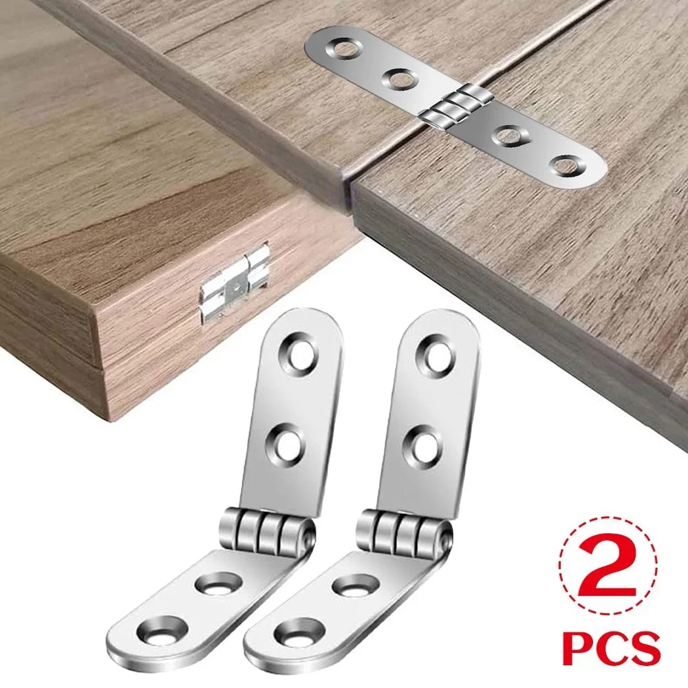 Foldable Hinges For Sewing Machine Cabinet Rounded Corner Buffer Hinge Furniture Hardware Set 0