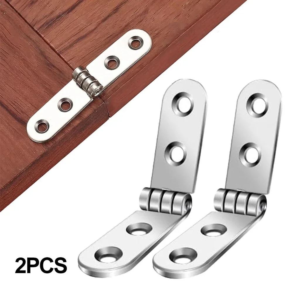 Foldable Hinges For Sewing Machine Cabinet Rounded Corner Buffer Hinge Furniture Hardware Set 1