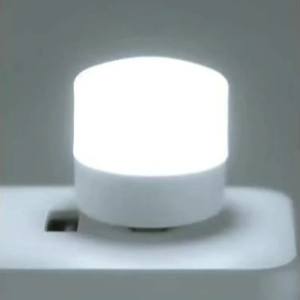 LED Mini USB Night Light Warm White Eye Protection Book Reading Lamp USB Plug Computer Mobile Power 5