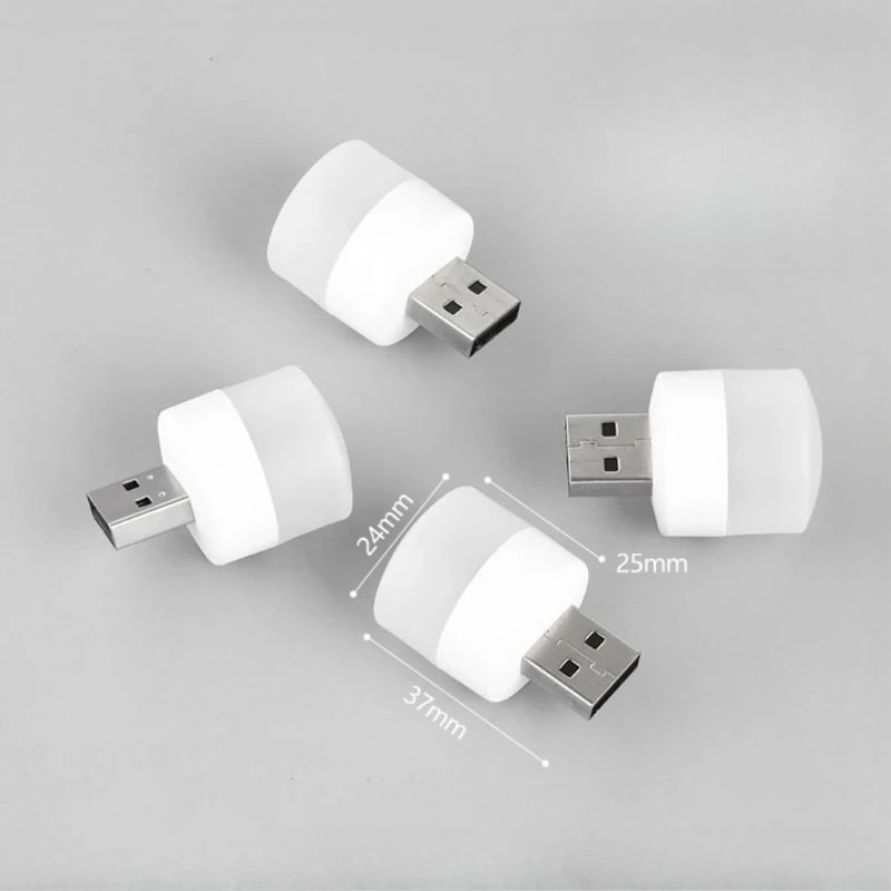 LED Mini USB Night Light Warm White Eye Protection Book Reading Lamp USB Plug Computer Mobile Power 4