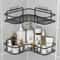 Bathroom Organizer Wall Shelf Corner Storage Iron Shower Drain Basket Cosmetic Rack Shampoo Holder