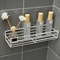 Bathroom Organizer Wall Shelf Corner Storage Iron Shower Drain Basket Cosmetic Rack Shampoo Holder