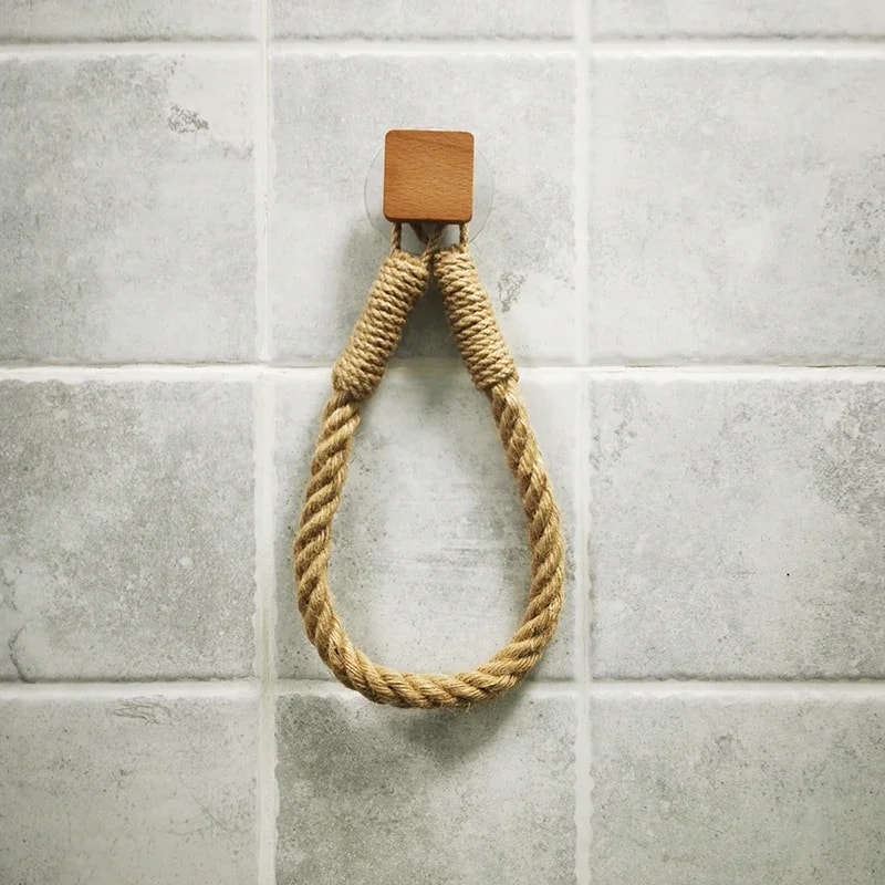 Towel Hook Paper Roll Holder Toilet Storage Rack Nailfree 6