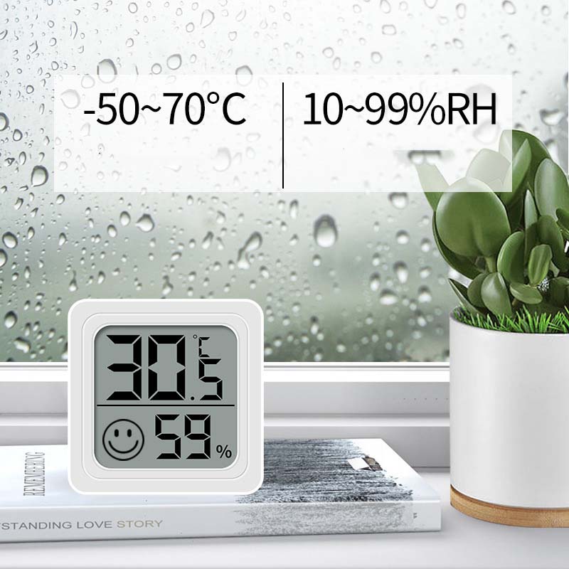 Digital Temperature Humidity Meter Mini LCD Hygrometer Thermometer Indoor Wall Mounted Sensor 2