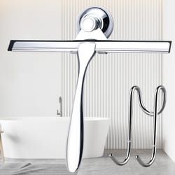 window wiper silicone rubber shower squeegee blade with suction cup hook for bathroom household use