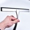 Window Wiper Silicone Rubber Shower Squeegee Blade With Suction Cup Hook For Bathroom Household Use 2