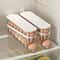 Automatic Rolling Egg Organizer Rack Fridge Egg Storage Box Ladder Style Holder 0