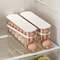 Automatic Rolling Egg Organizer Rack Fridge Egg Storage Box Ladder Style Holder 0