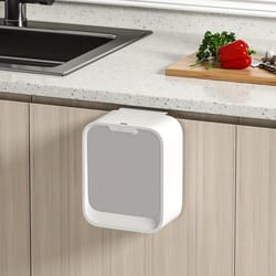 motion sensor waste bin wall mounted hanging trash can with lid for under sink kitchen cabinet door smart trash bin