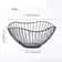 Metal Fruit Basket Simple Fruit Basin MultiSize Iron Snack Storage Bread Vegetable Organizer Kitche 6