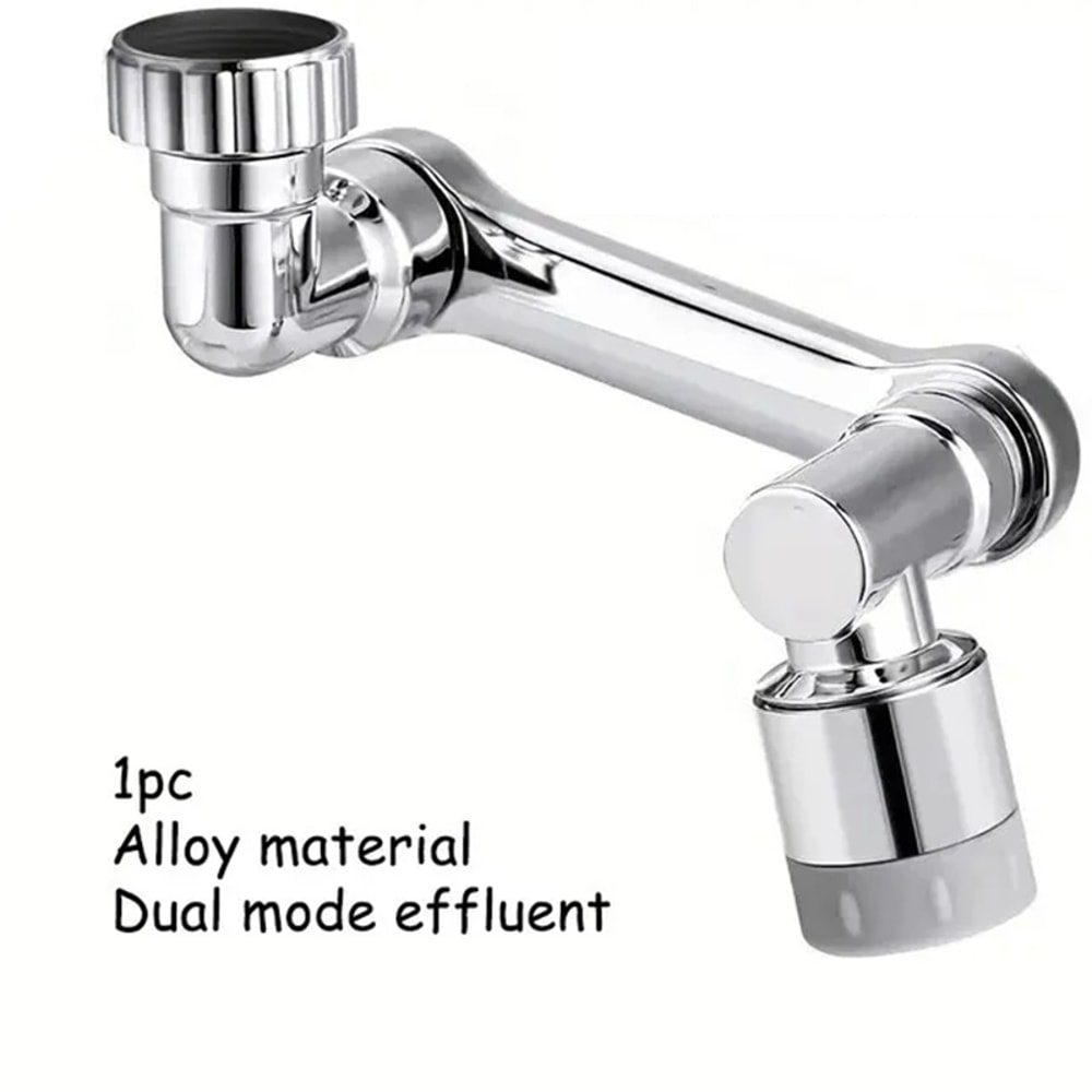 Swivel Faucet for Bathroom Sink Alloy Robotic Arm 1080 Rotating Faucet Extender