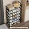 Stackable MultiTier Metal Shoe Rack Organizer Freestanding Storage For Closet Bedroom Indoor And Ou 1