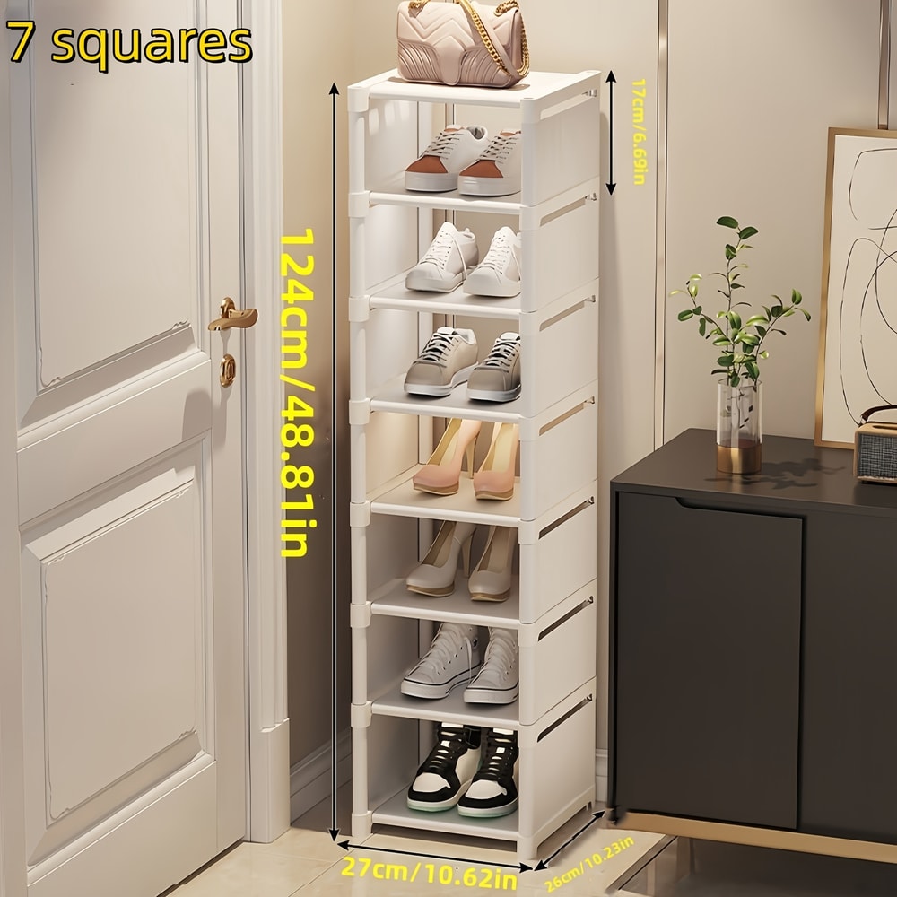 MultiTier Metal Frame Shoe Rack Space Saving For Sneakers Sandals Entryway Easy Assembly Fabric She 2