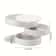 Multilayer Rotating Desktop Storage Box Makeup Jewelry Organizer Dustproof Jewelry Storage Box With 3