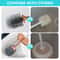 Durable Silicone Toilet Brush Set Long Handle No Drill Wall Mounted Quick Dry Leak Proof Multi Use 4