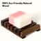 SelfDraining Elegant Wooden Soap Dish Natural Wood Finish Soap Box For Bathroom Decor 2