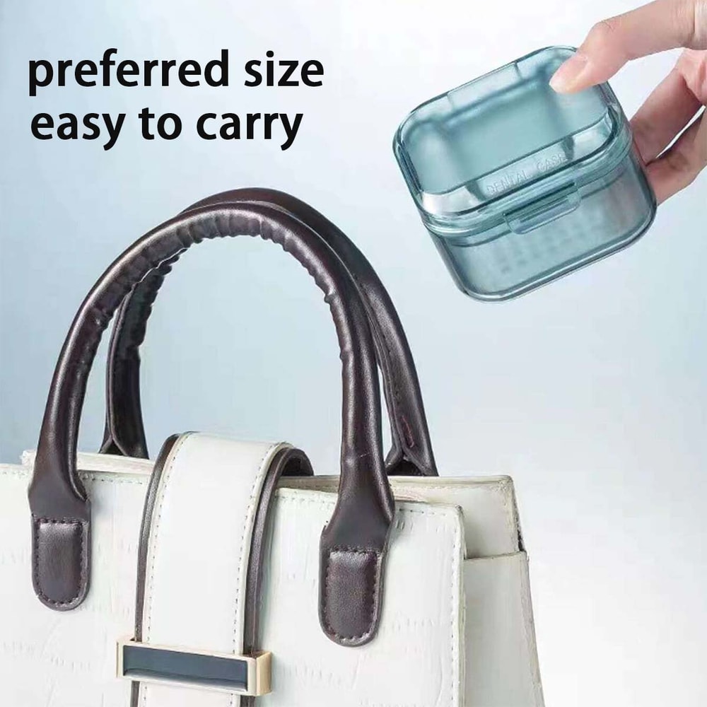 Portable Storage Box For Invisible Braces And Orthodontic Retainers Travel Denture Case 2