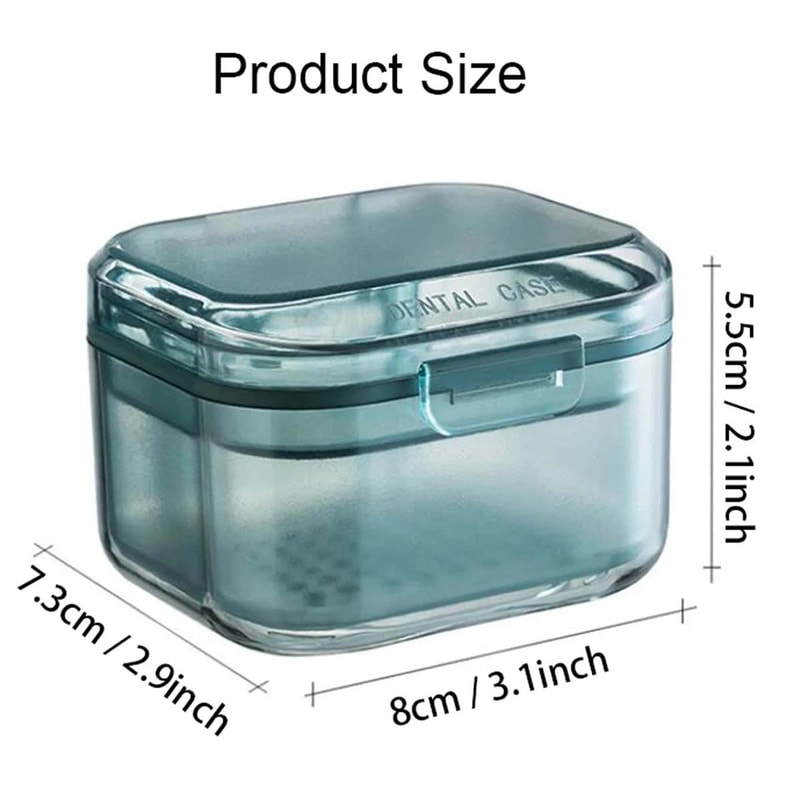 Portable Storage Box For Invisible Braces And Orthodontic Retainers Travel Denture Case 4