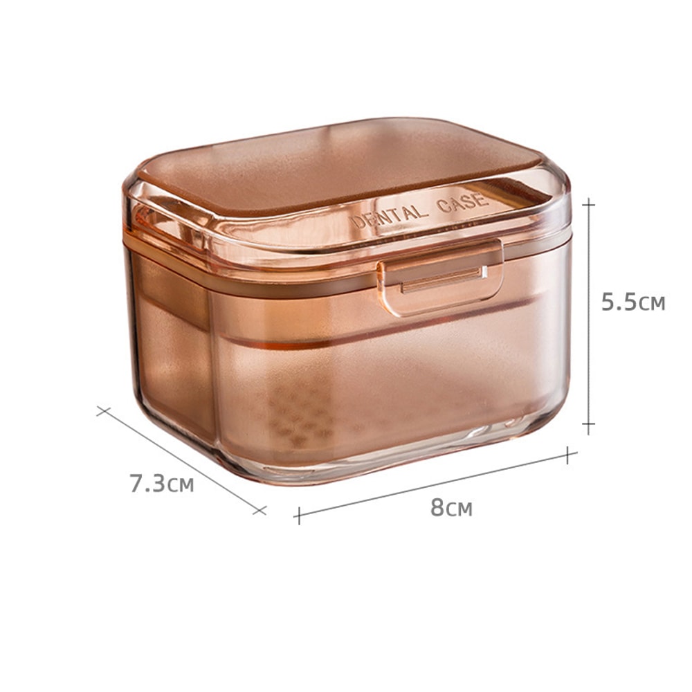 Portable Storage Box For Invisible Braces And Orthodontic Retainers Travel Denture Case 8