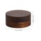 Windproof Walnut Wood Ashtray with Lid and Stainless Steel Liner for Home and Outdoor Use