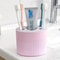 Freestanding Toothbrush Holder ABS Plastic Bathroom Organizer With Drain Holes Toothpaste Stand Per 3