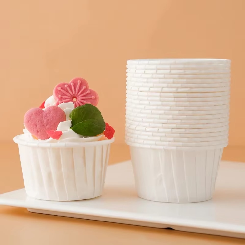 Decorating Cases Muffin Souffle Cake Paper Baking Cups For Weddings Birthdays Christmas 5