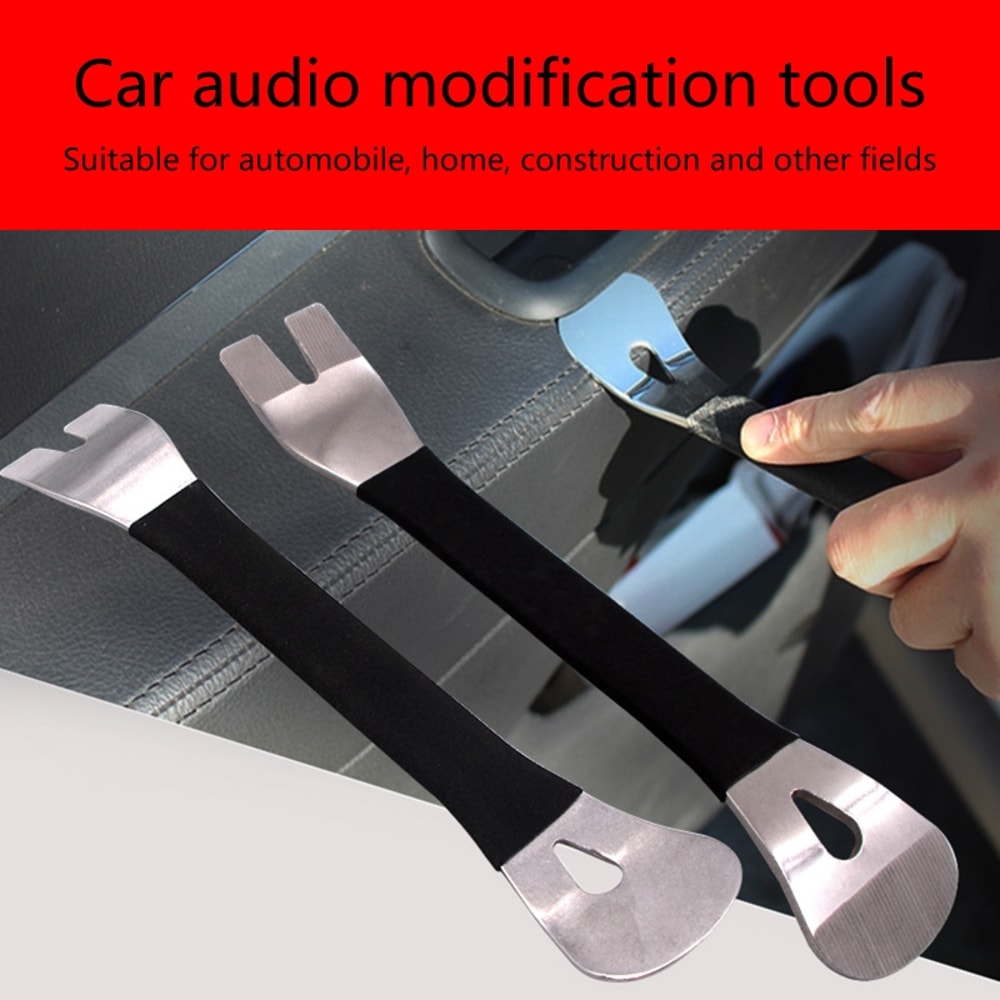Portable Metal Pry Tools For Car Trim Removal Dashboard Audio Panel Disassembly Repair Kit 1