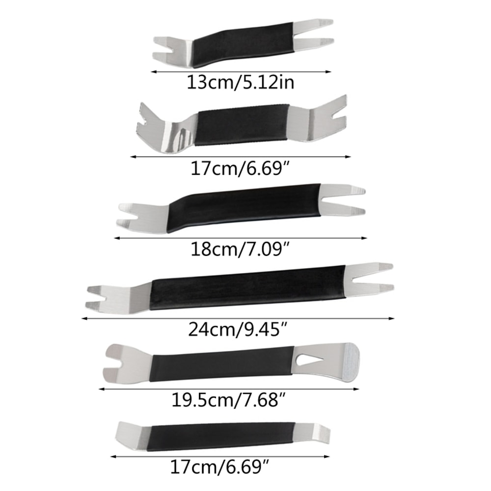 Portable Metal Pry Tools For Car Trim Removal Dashboard Audio Panel Disassembly Repair Kit 5