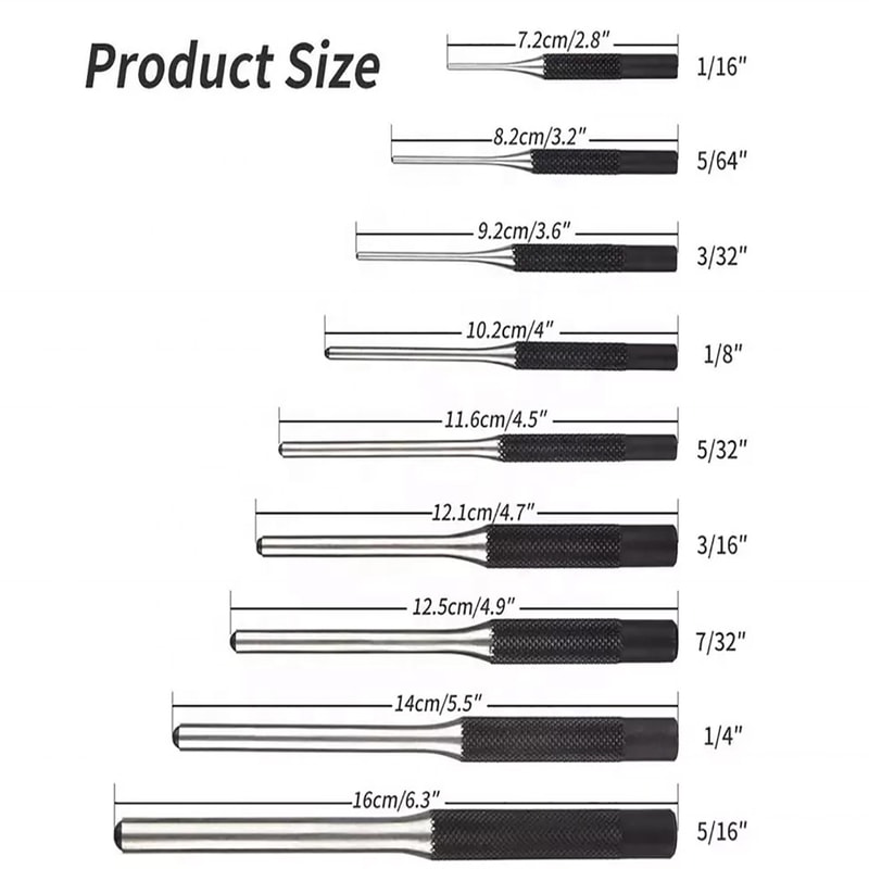 Smithing Punch Set With Bench Block Roll Pin Punches Storage Pouch And Repair Tools For Easy Remova 5