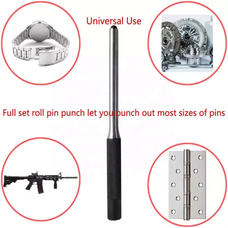 Smithing Punch Set With Bench Block Roll Pin Punches Storage Pouch And Repair Tools For Easy Remova 4