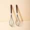 Stainless Steel Egg Beater With Wooden Handle Manual Handheld Mixer For Baking 1