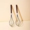 Stainless Steel Egg Beater With Wooden Handle Manual Handheld Mixer For Baking 1